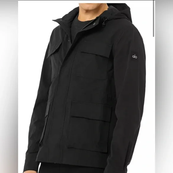 Alo Yoga Division Field Jacket For Men, Black Size Large, BRAND NEW!! - Picture 5 of 8